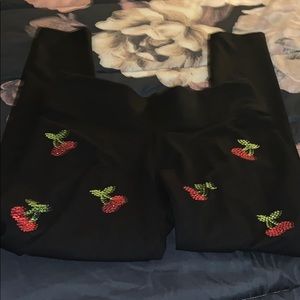 NWT PINK rhinestone leggings